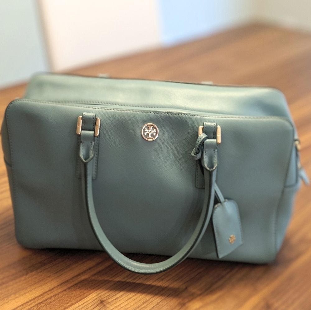 FINAL SALE ‼️ Tory Burch Robin Egg Blue Satchel